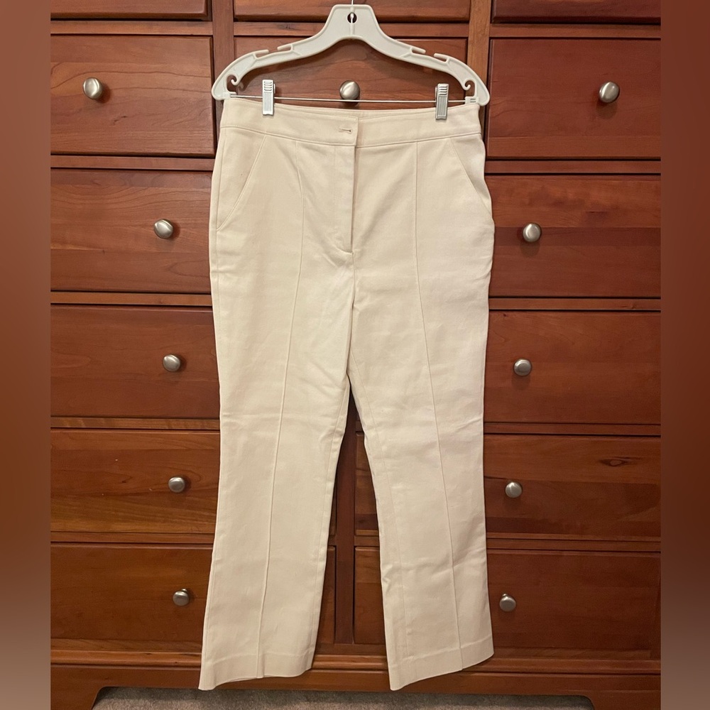 Veronica Beard Kimra Pant in Ecru (10) NWT - Picture 3 of 12